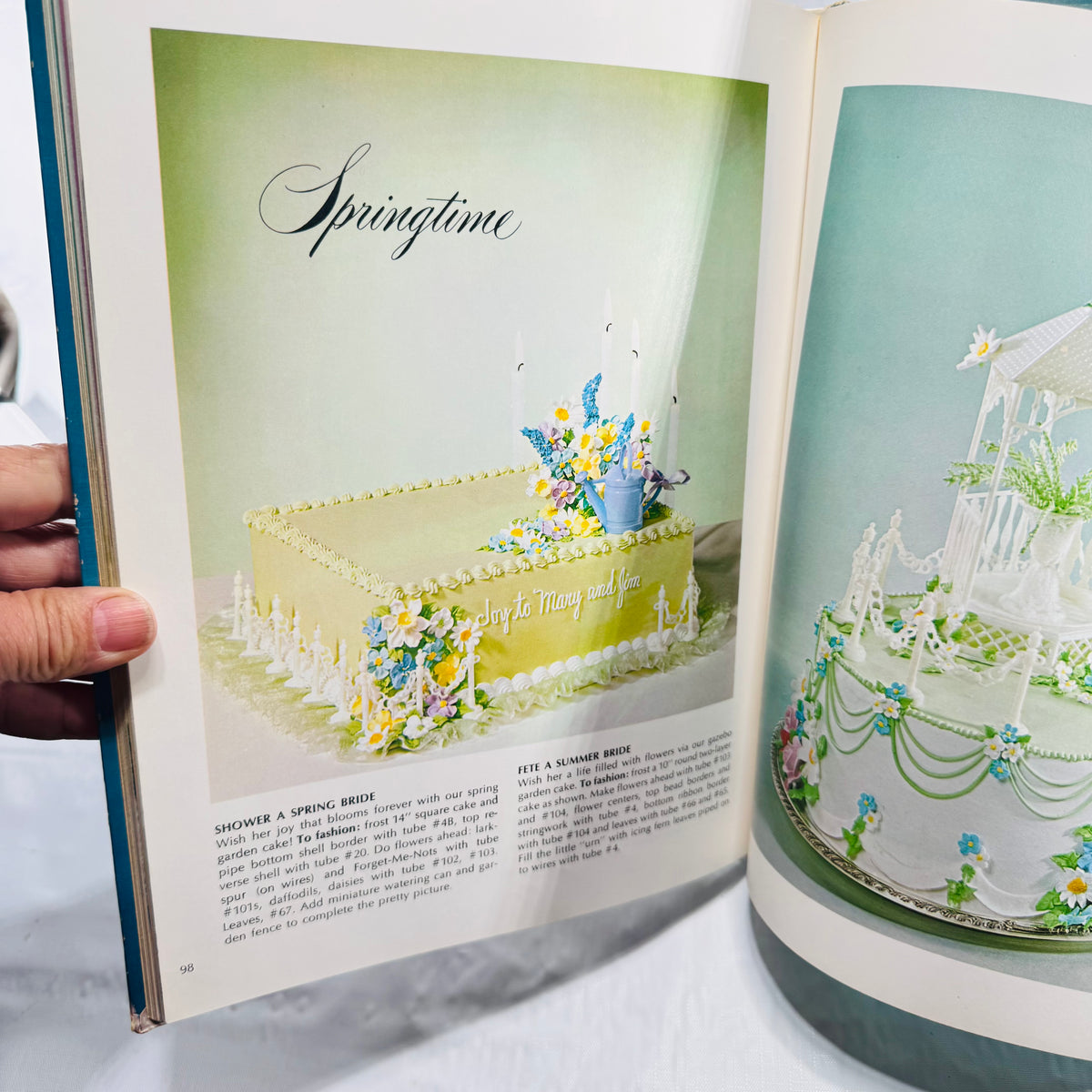 The Wilton Book of Wedding Cakes 1971 Hardcover Cake Decorating Book