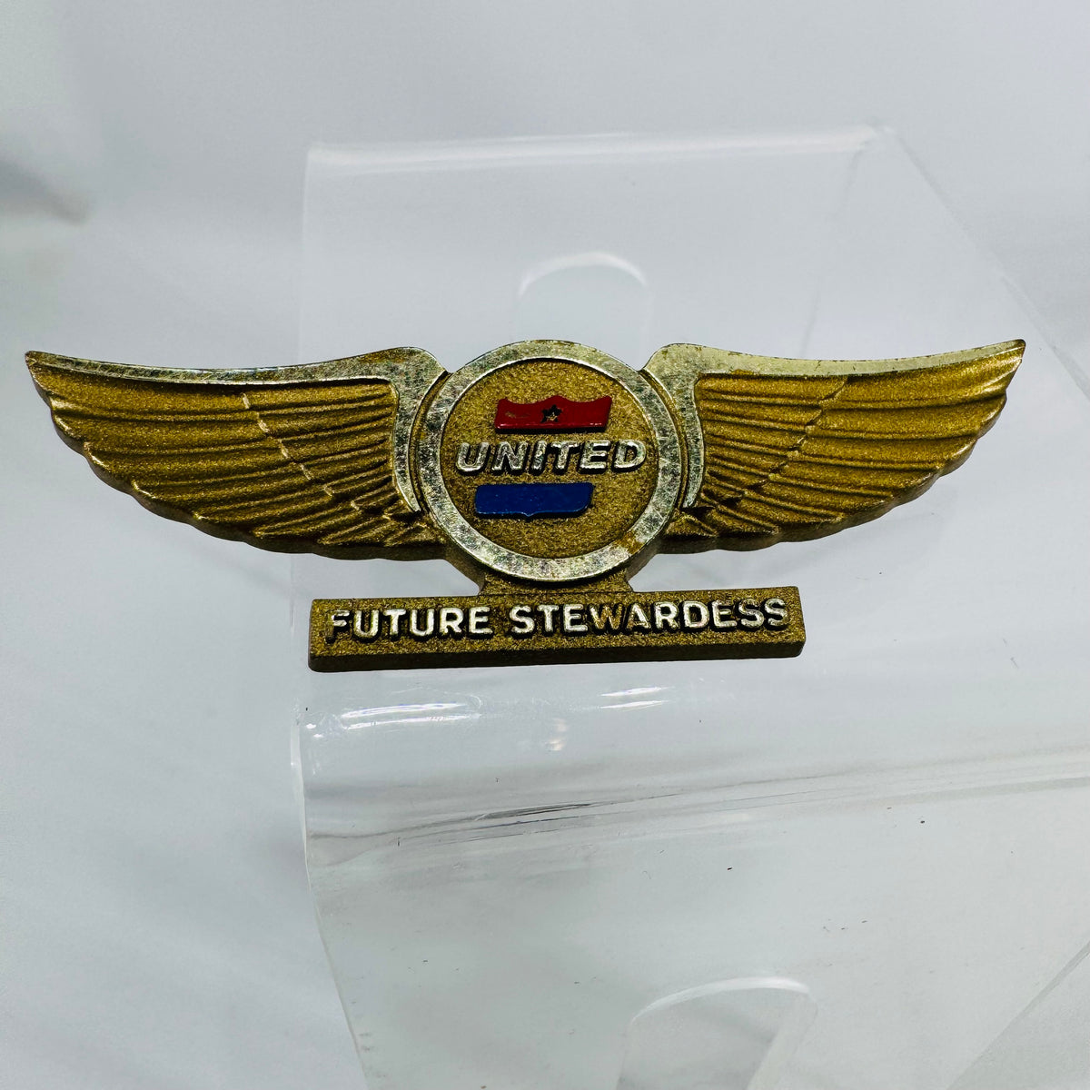 Vintage Airline Pin Lot United Future Stewardess Wings AA Wing Pin Junior Pilot Ring