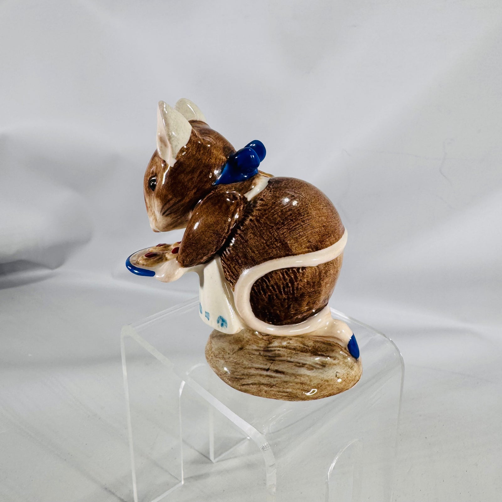 Beatrix Potter Appley Dapply Mouse Figurine • 1971 Beswick England • 3" Vintage Hand Painted Ceramic • Storybook Nursery & Collector Gift