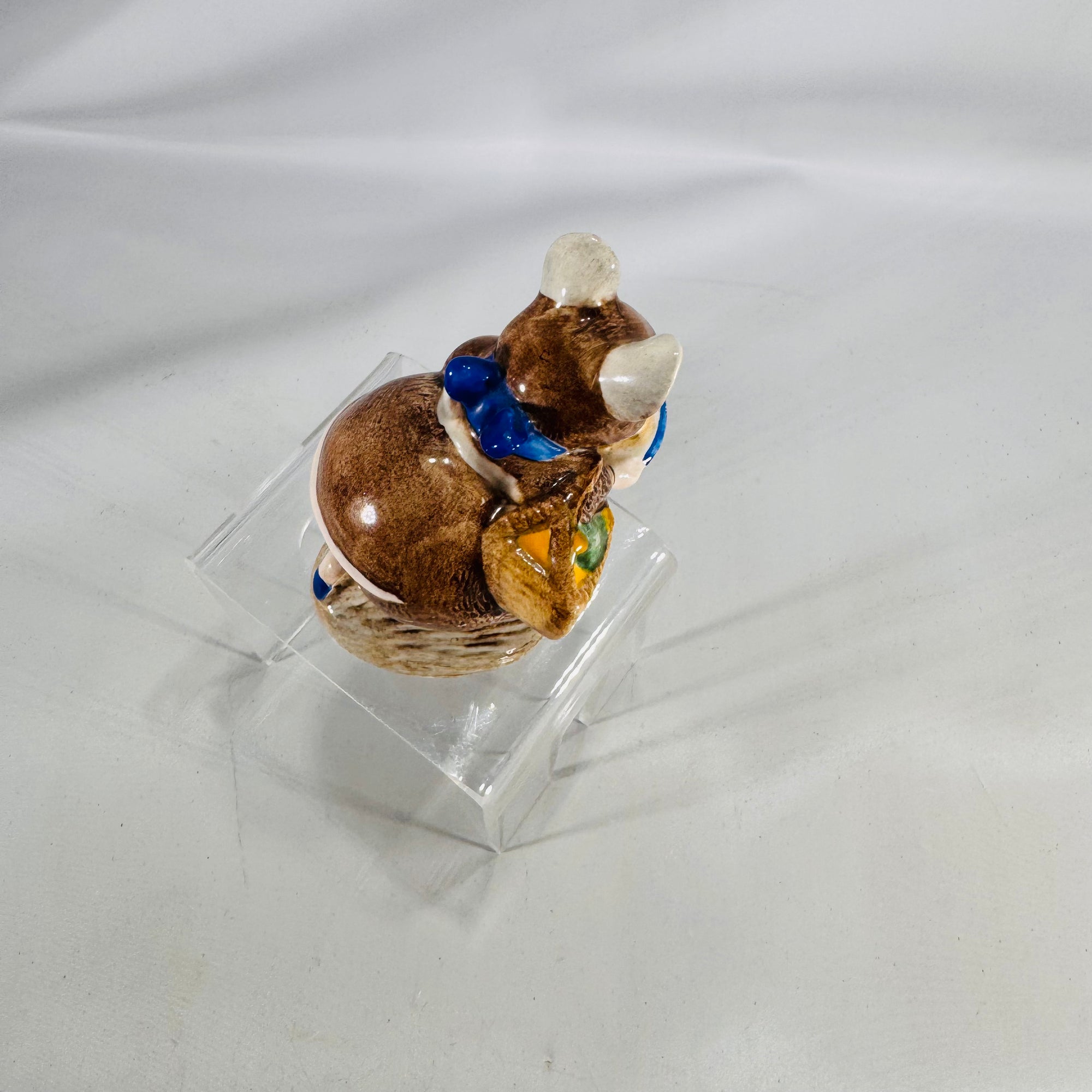 Beatrix Potter Appley Dapply Mouse Figurine • 1971 Beswick England • 3" Vintage Hand Painted Ceramic • Storybook Nursery & Collector Gift