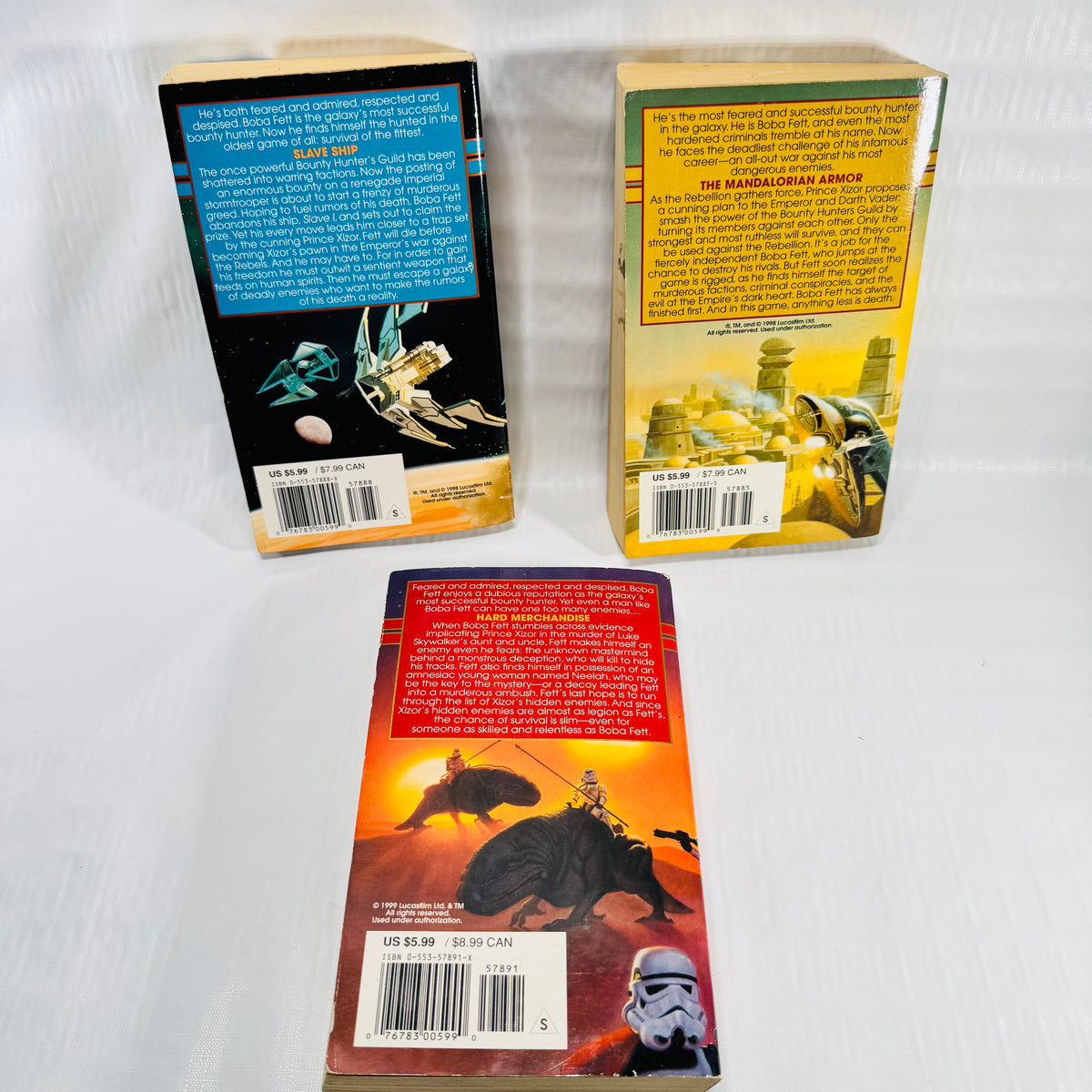 Star Wars The Bounty Hunter Wars Trilogy K. W. Jeter Paperback Lot
