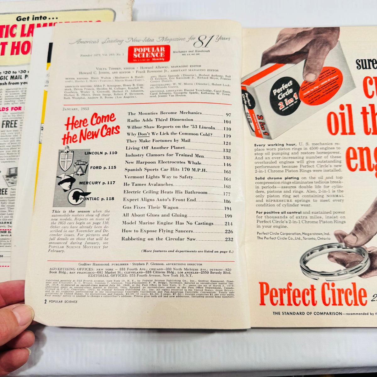 Mechanix Illustrated January April 1953 with Popular Science Monthly Lot