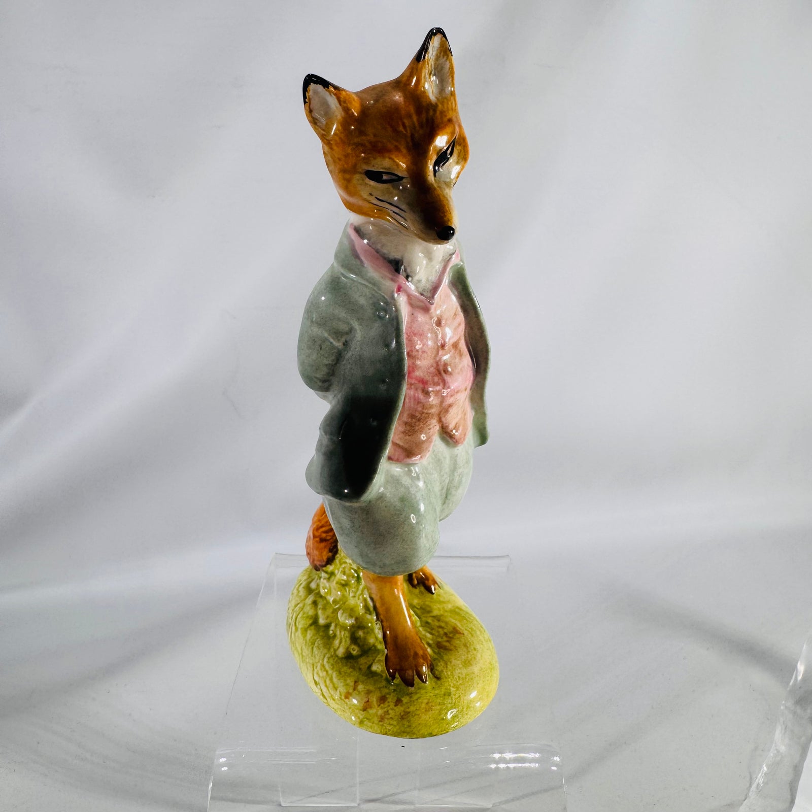 Beatrix Potter Foxy Whiskered Gentleman Figurine — Beswick England, Hand-Painted Glazed Ceramic (5 in)