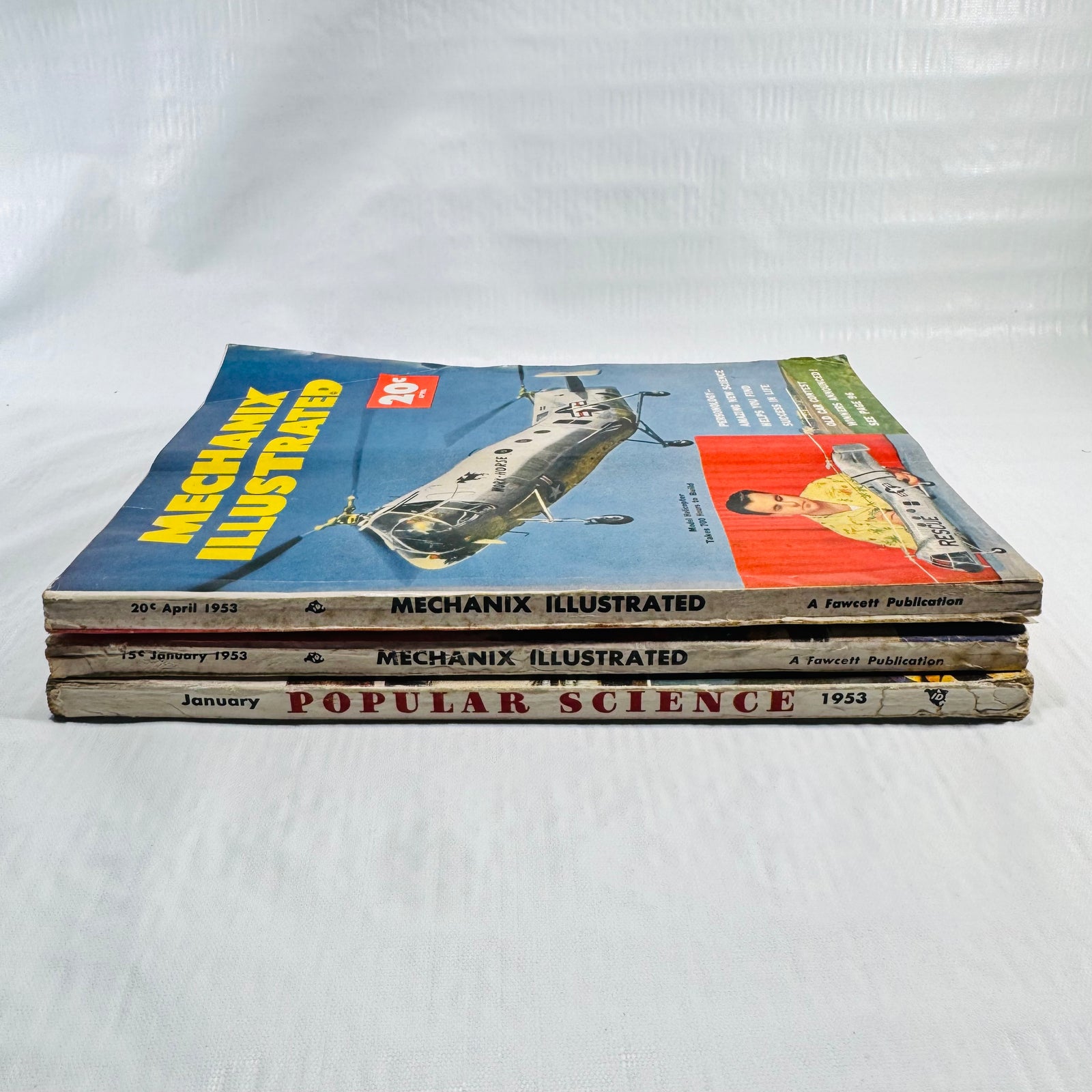 Mechanix Illustrated January April 1953 with Popular Science Monthly Lot