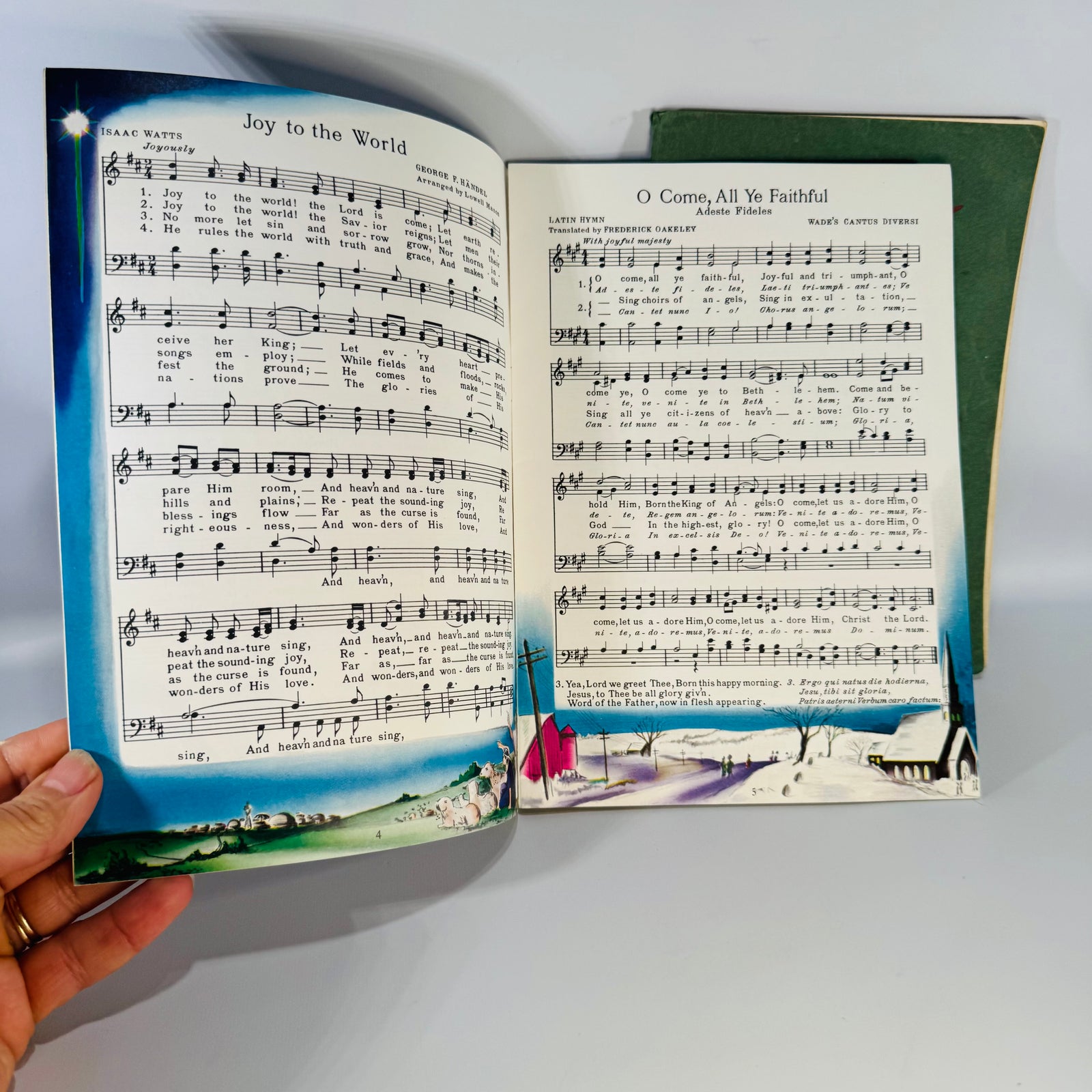 Vintage Christmas Song Books Set of 2 Christmas Carols Booklet and 1929 Christmas Song Book