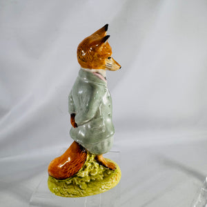 Beatrix Potter Foxy Whiskered Gentleman Figurine — Beswick England, Hand-Painted Glazed Ceramic (5 in)