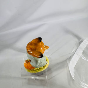 Beatrix Potter Foxy Whiskered Gentleman Figurine — Beswick England, Hand-Painted Glazed Ceramic (5 in)