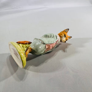 Beatrix Potter Foxy Whiskered Gentleman Figurine — Beswick England, Hand-Painted Glazed Ceramic (5 in)