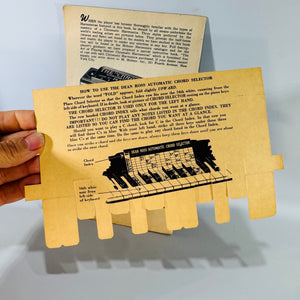 Vintage Harmonica Instruction Booklet with Dean Ross Automatic Chord Selector 1950 Hohner Set