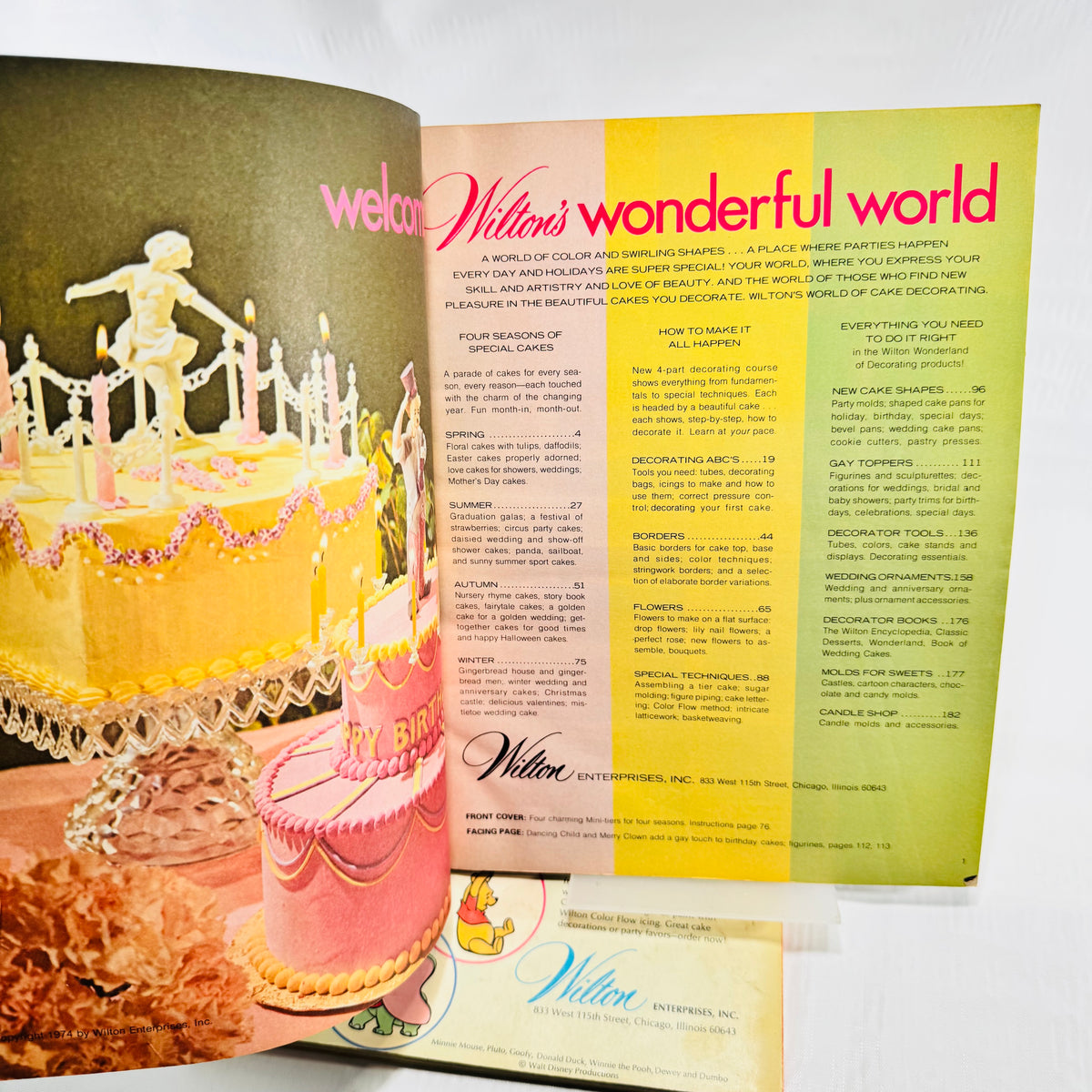 Wilton Cake Decorating Yearbooks 1972 and 1974 Lot of 2
