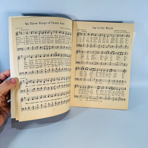 Vintage Christmas Carol Booklets Set of 2 Firestone and Eaton Promotional Holiday Song Books