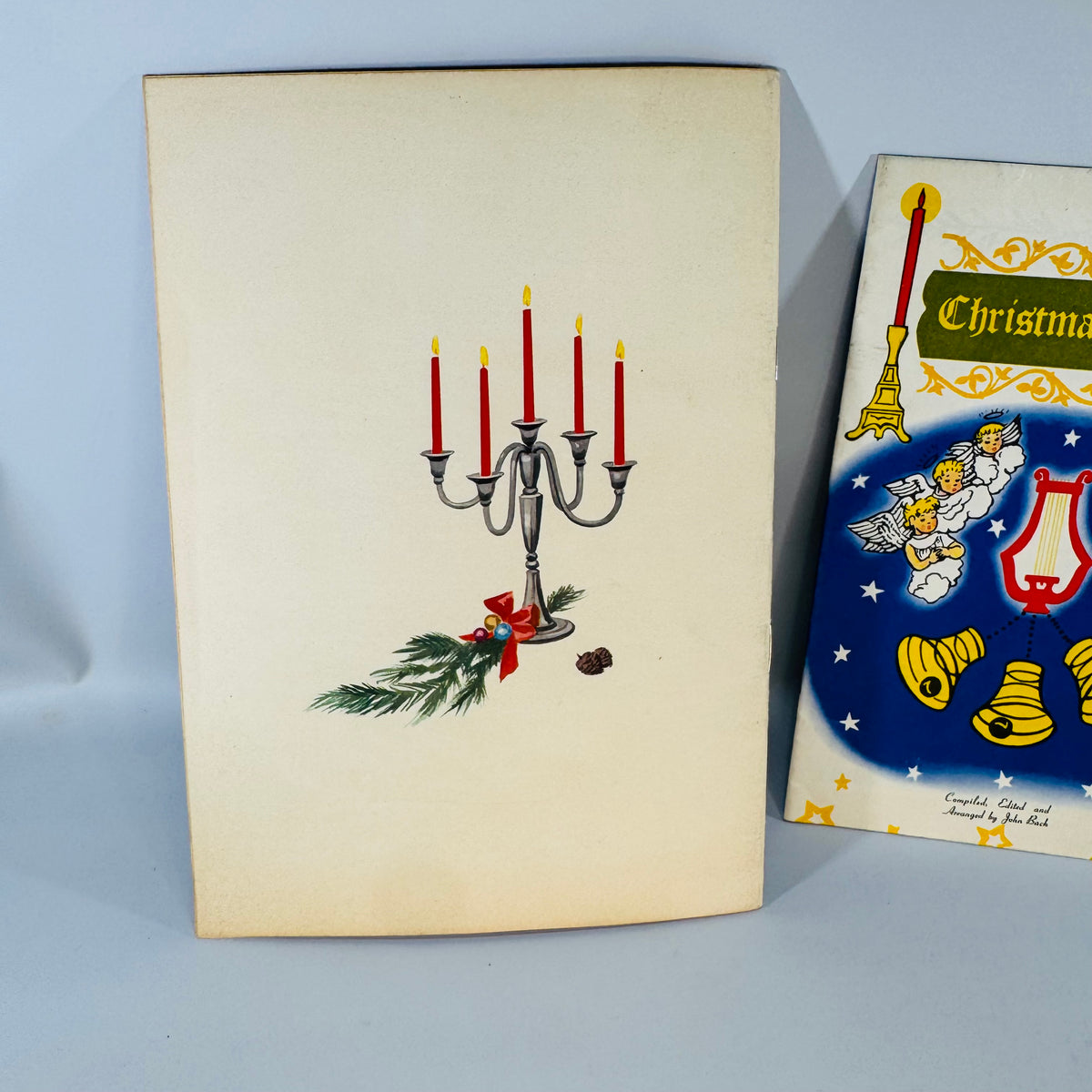 Vintage Christmas Carol Booklets Set of 2 Firestone and Eaton Promotional Holiday Song Books