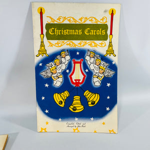 Vintage Christmas Carol Booklets Set of 2 Firestone and Eaton Promotional Holiday Song Books