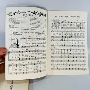 Vintage Christmas Carol Booklets Set of 2 Firestone and Eaton Promotional Holiday Song Books