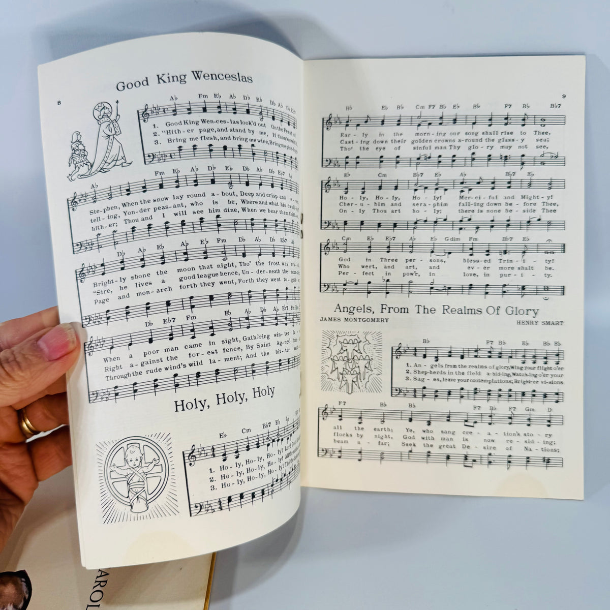 Vintage Christmas Carol Booklets Set of 2 Firestone and Eaton Promotional Holiday Song Books