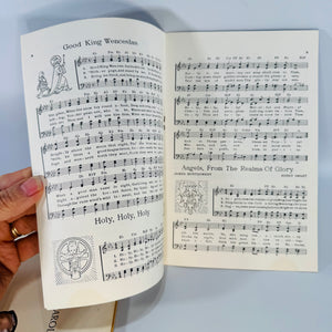 Vintage Christmas Carol Booklets Set of 2 Firestone and Eaton Promotional Holiday Song Books