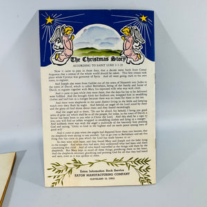 Vintage Christmas Carol Booklets Set of 2 Firestone and Eaton Promotional Holiday Song Books