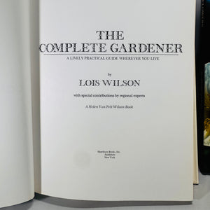 Vintage Gardening Book Bundle (1972 & 1978) — Lois Wilson & Jacqueline Seymour | Illustrated Hardcovers, Horticulture / Gardening