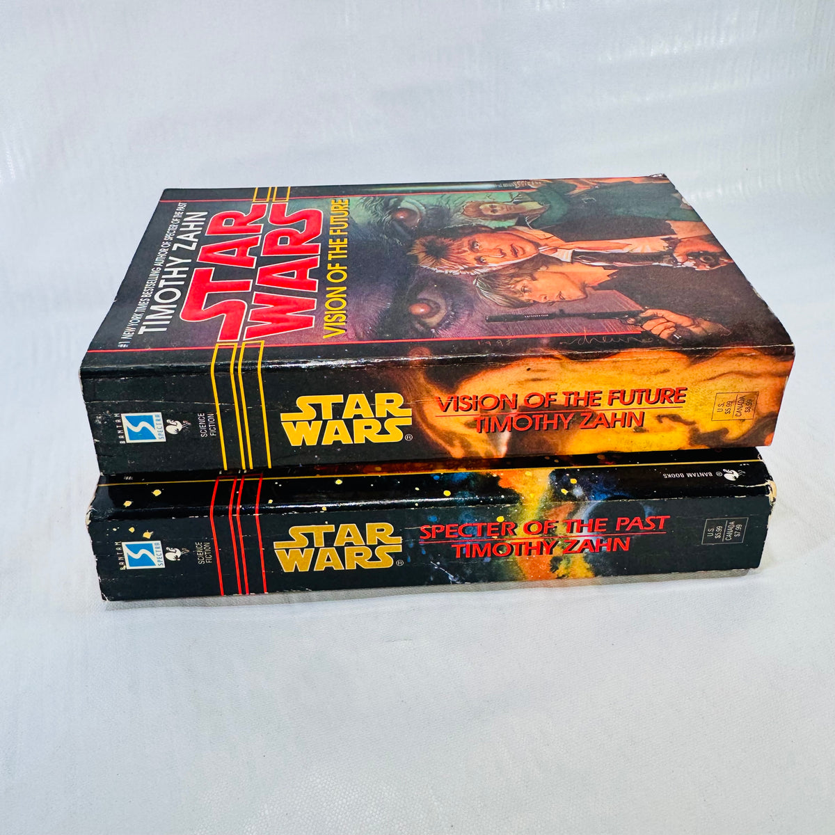 Star Wars Hand of Thrawn Duology Timothy Zahn Paperback Lot, Specter of the Past, Vision of the Future