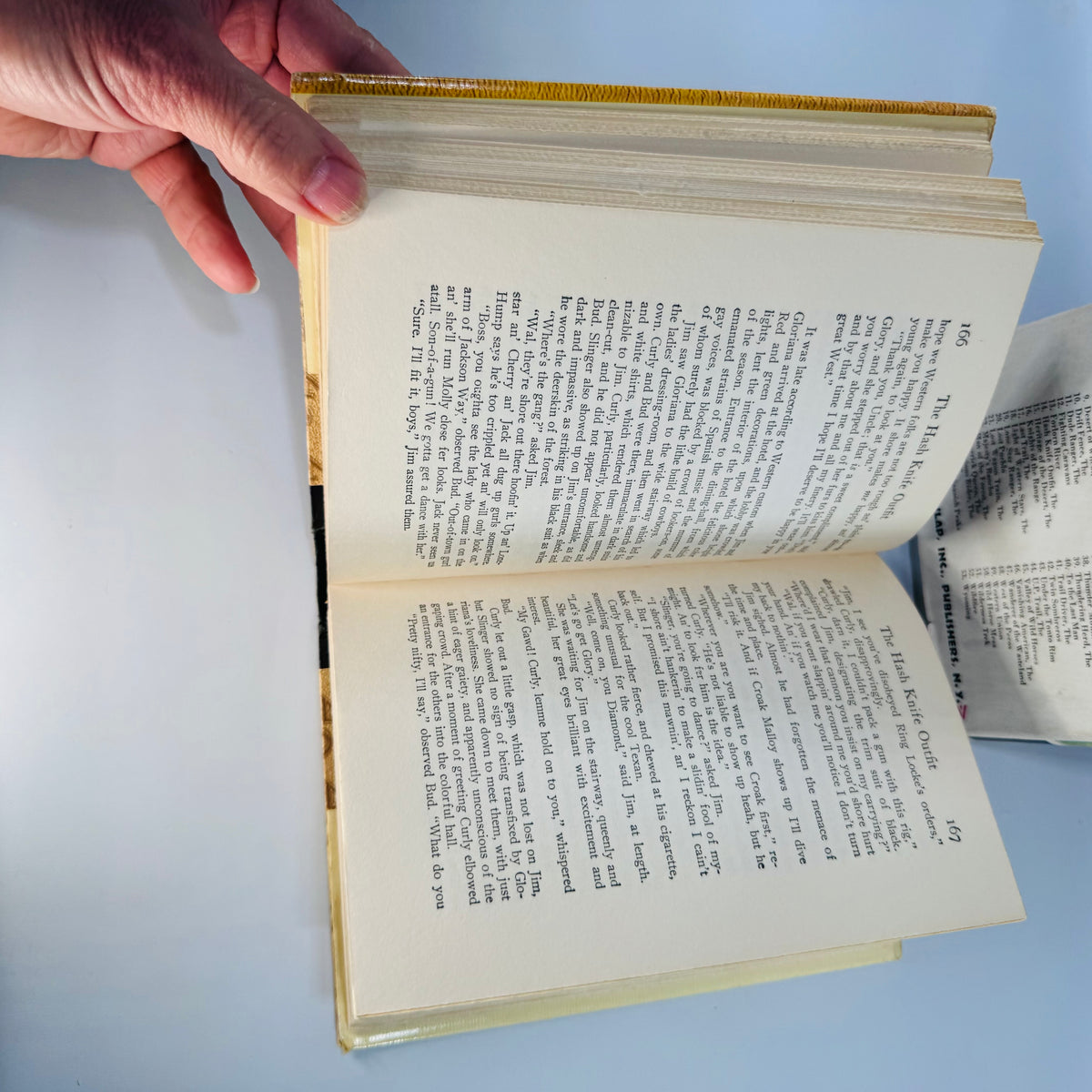 Vintage Zane Grey Western Books Set Forlorn River and The Hash Knife Outfit