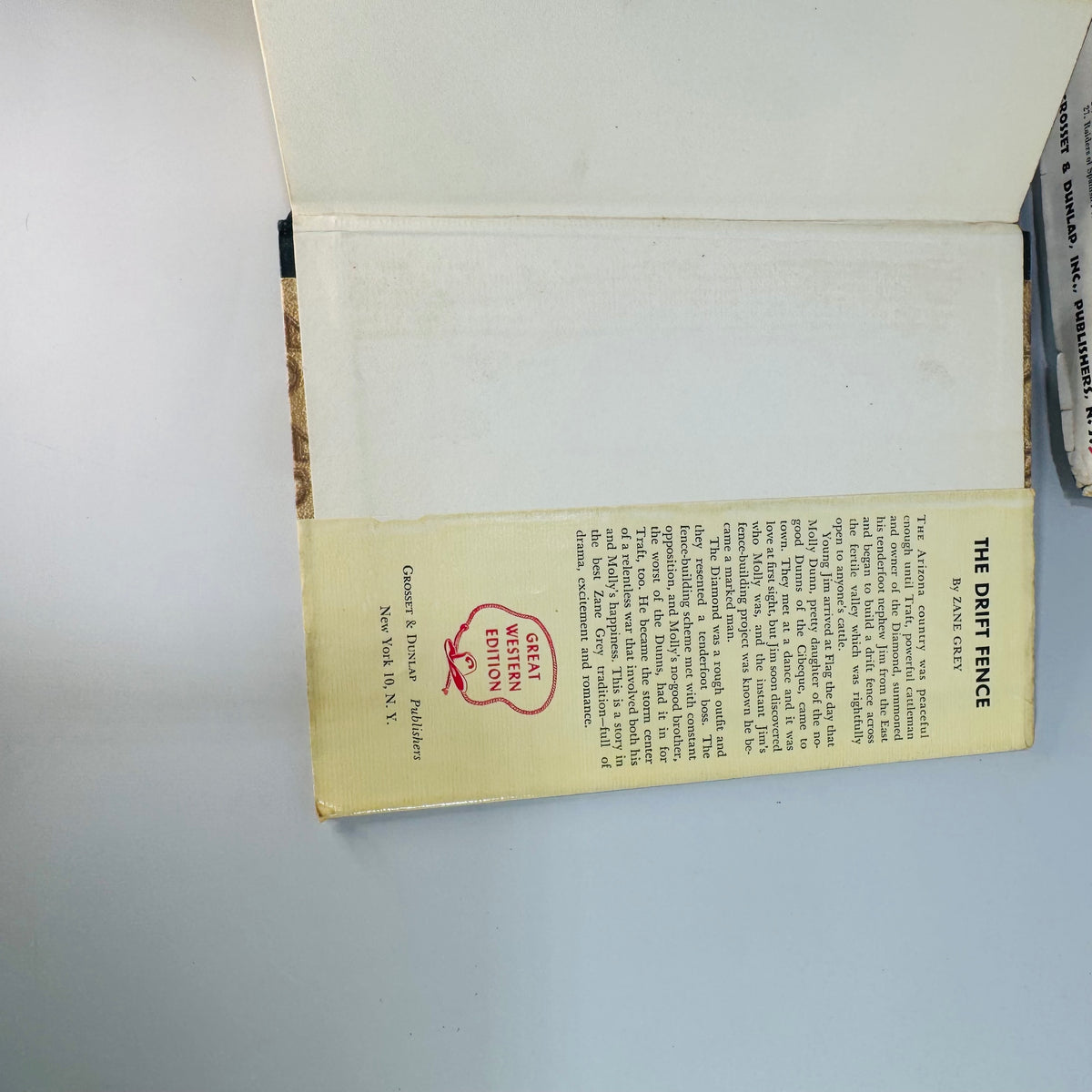 Vintage Zane Grey Western Books Set Forlorn River and The Hash Knife Outfit