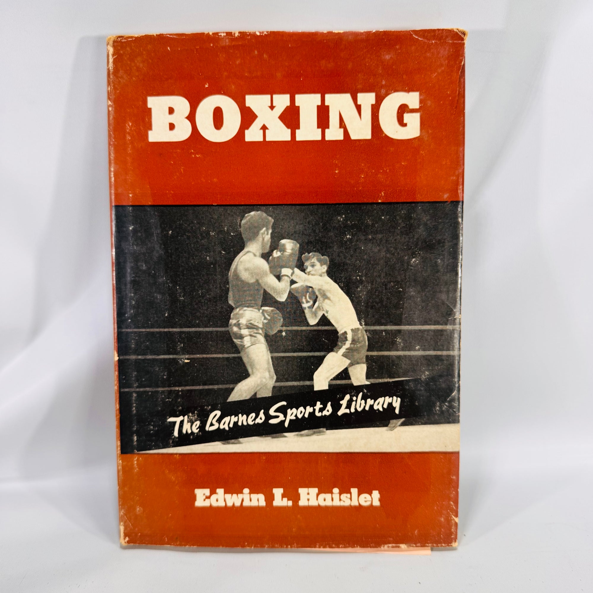 Boxing (Barnes Sports Library, 1940 copyright) — Edwin L. Haislet | Dust Jacket, Coach-Inscribed, Sports Instruction