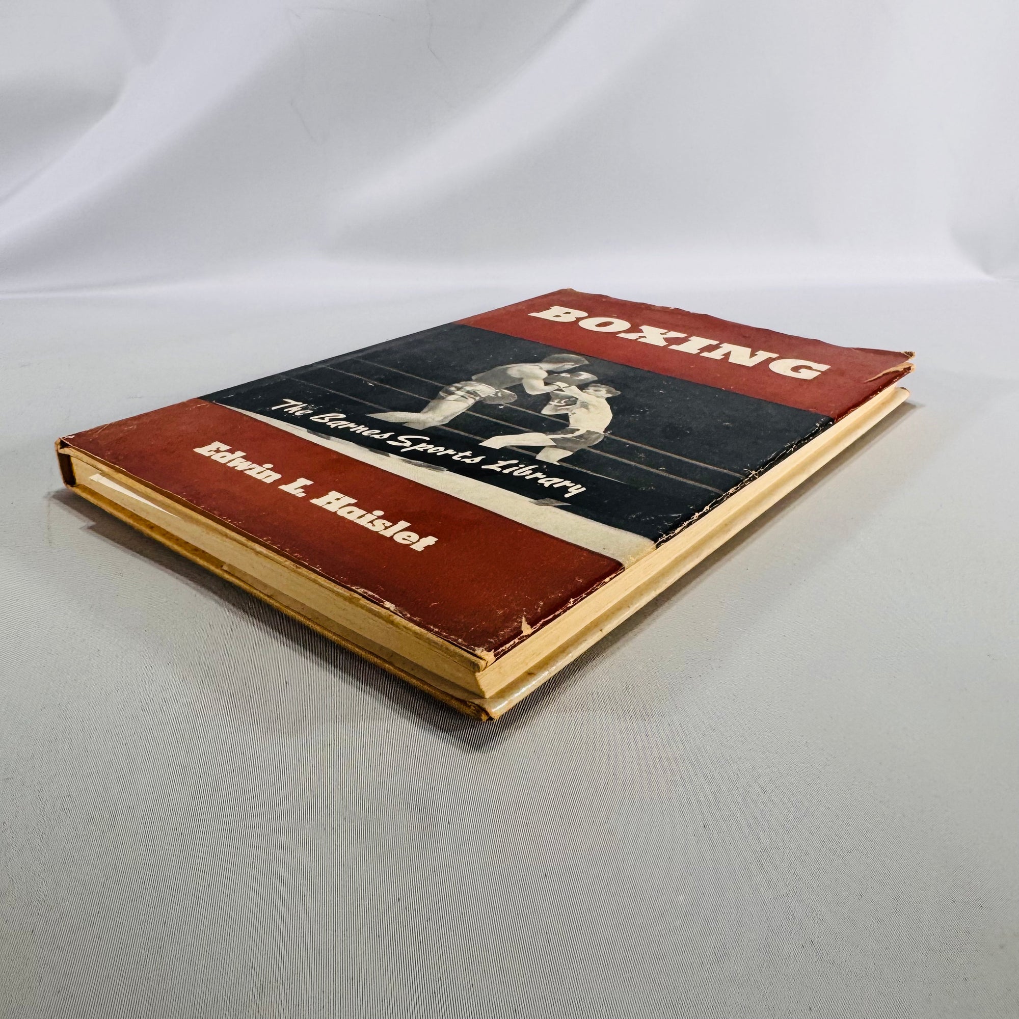 Boxing (Barnes Sports Library, 1940 copyright) — Edwin L. Haislet | Dust Jacket, Coach-Inscribed, Sports Instruction