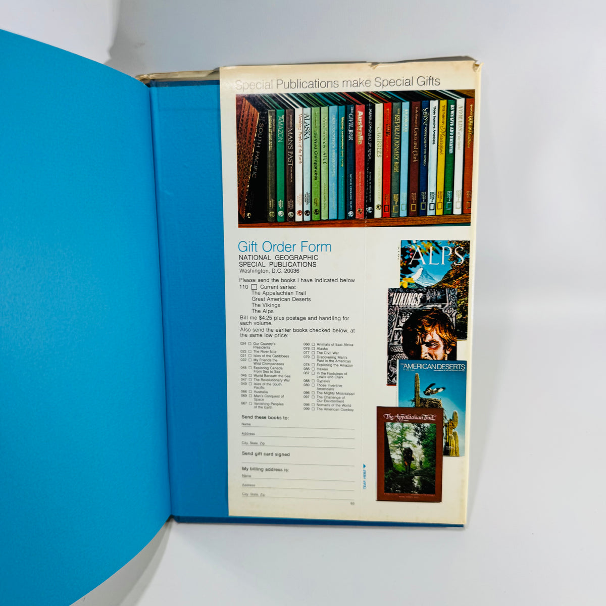 National Geographic Alps Book Vintage 1973 Hardcover Travel Photography Book