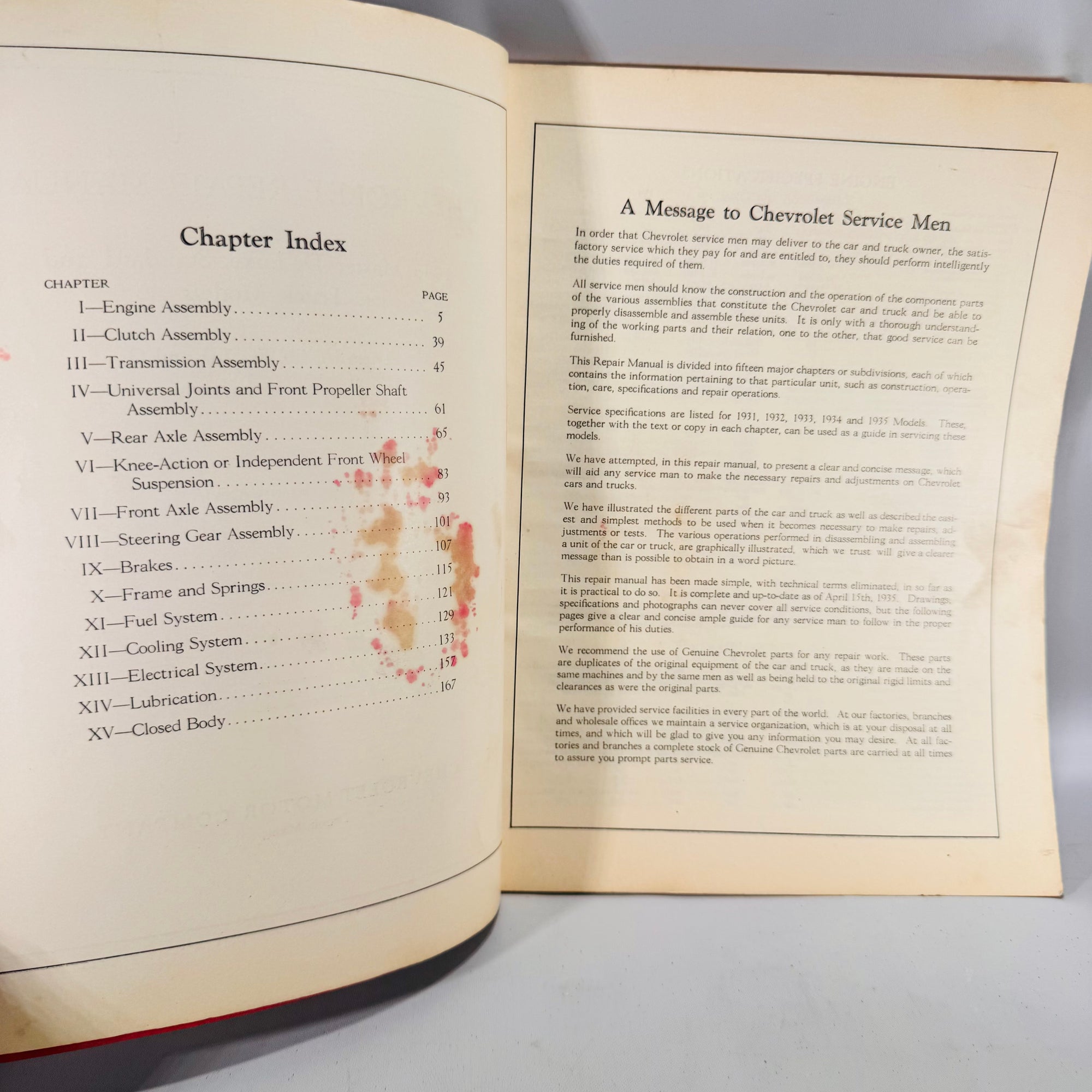1935 Chevrolet Repair Manual (First Edition) — Chevrolet Motor Co. | Vintage Automotive Repair, Car & Truck Service Guide