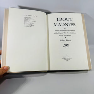 Trout Madness by Robert Traver 1984 Hardcover with Dust Jacket Fishing Essays Reprint