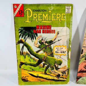 Vintage Charlton War Comics Bundle Marine War Heroes War Heroes Battlefield Action 1966 1967 1981