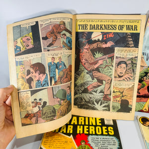 Vintage Charlton War Comics Bundle Marine War Heroes War Heroes Battlefield Action 1966 1967 1981