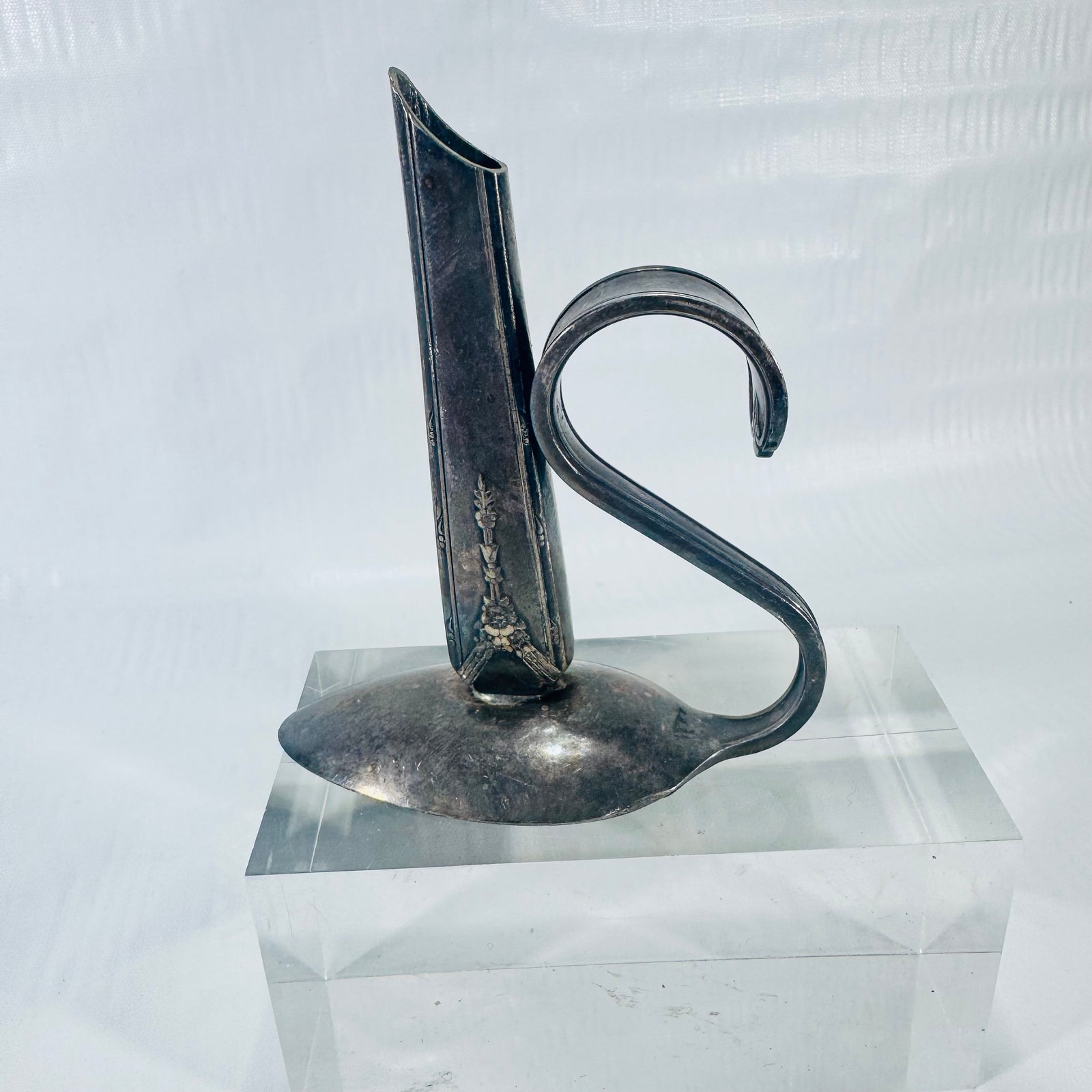 Upcycled Silverware Bud Vase Spoon and Knife Folk Art