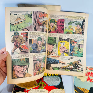 Vintage Charlton War Comics Bundle Marine War Heroes War Heroes Battlefield Action 1966 1967 1981