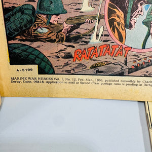 Vintage Charlton War Comics Bundle Marine War Heroes War Heroes Battlefield Action 1966 1967 1981