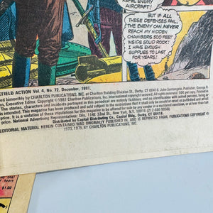 Vintage Charlton War Comics Bundle Marine War Heroes War Heroes Battlefield Action 1966 1967 1981