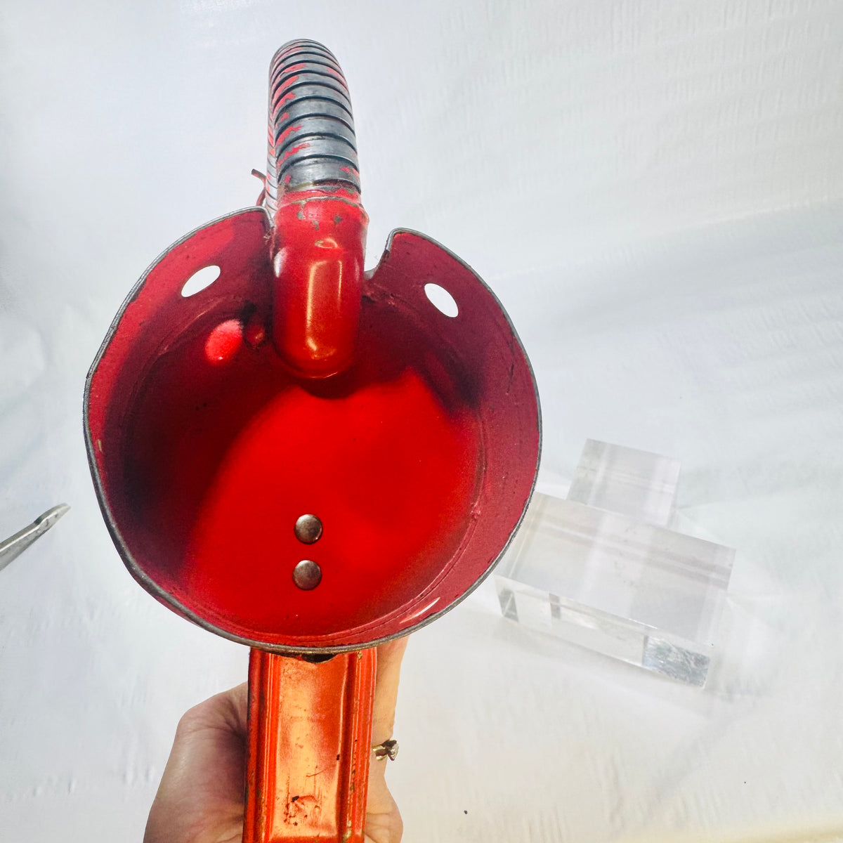 Swingspout Oil Can Red Flexible Spout Missing Lid