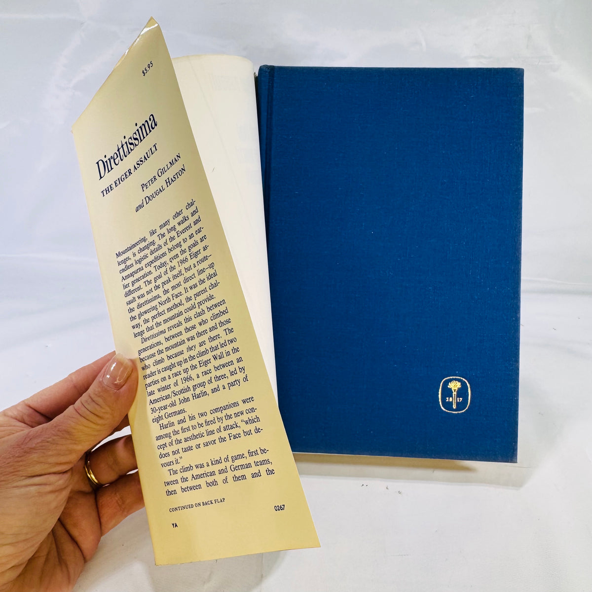 Direttissima: The Eiger Assault by Peter Gillman and Dougal Haston (1966), Hardcover with Dust Jacket