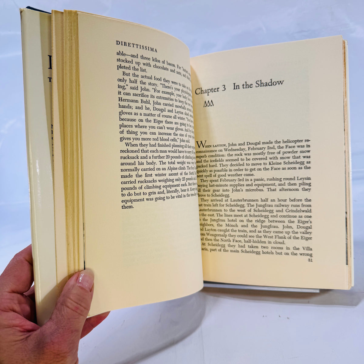 Direttissima: The Eiger Assault by Peter Gillman and Dougal Haston (1966), Hardcover with Dust Jacket
