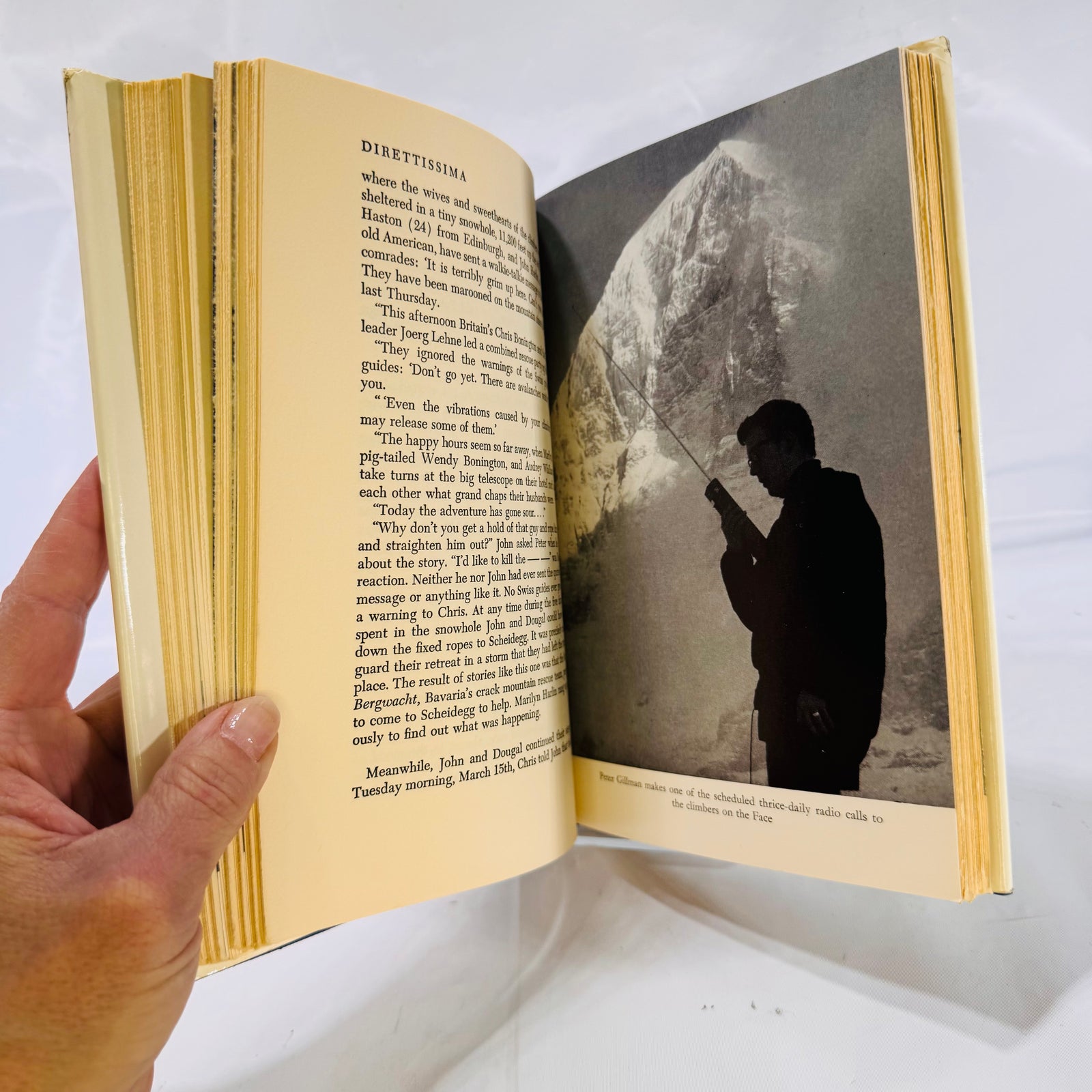 Direttissima: The Eiger Assault by Peter Gillman and Dougal Haston (1966), Hardcover with Dust Jacket