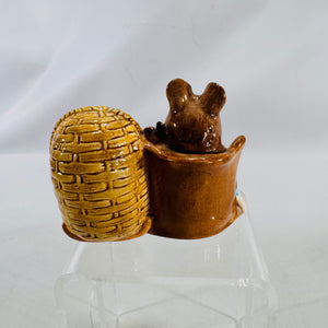 Beatrix Potter “Hunca Munca” with Babies • Beswick England 1951 • Hand-painted ceramic figurine • 4x2x2 • Gift-ready nursery decor