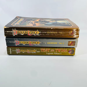 Dragonlance Legends Trilogy Bundle Margaret Weis Tracy Hickman Time War Test of the Twins Paperback Set