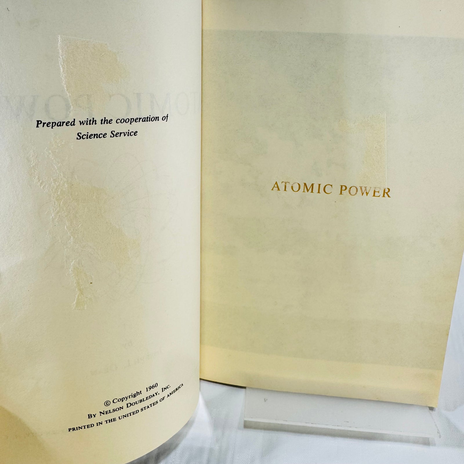 Atomic Power and The Earth Science Service 1960 Book Lot of 2