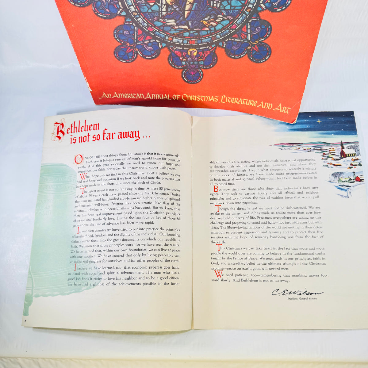Christmas American Annual 1974 Vol 45 + GM Merry Christmas 1950 Lot