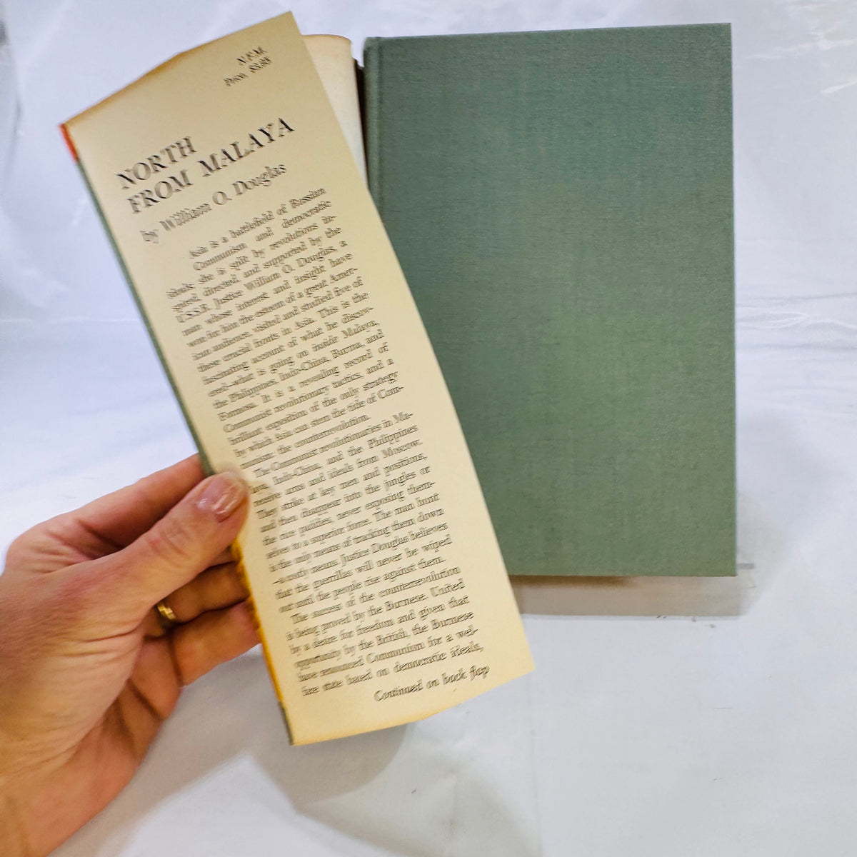 North from Malaya by William O. Douglas (1952), Hardcover with Dust Jacket
