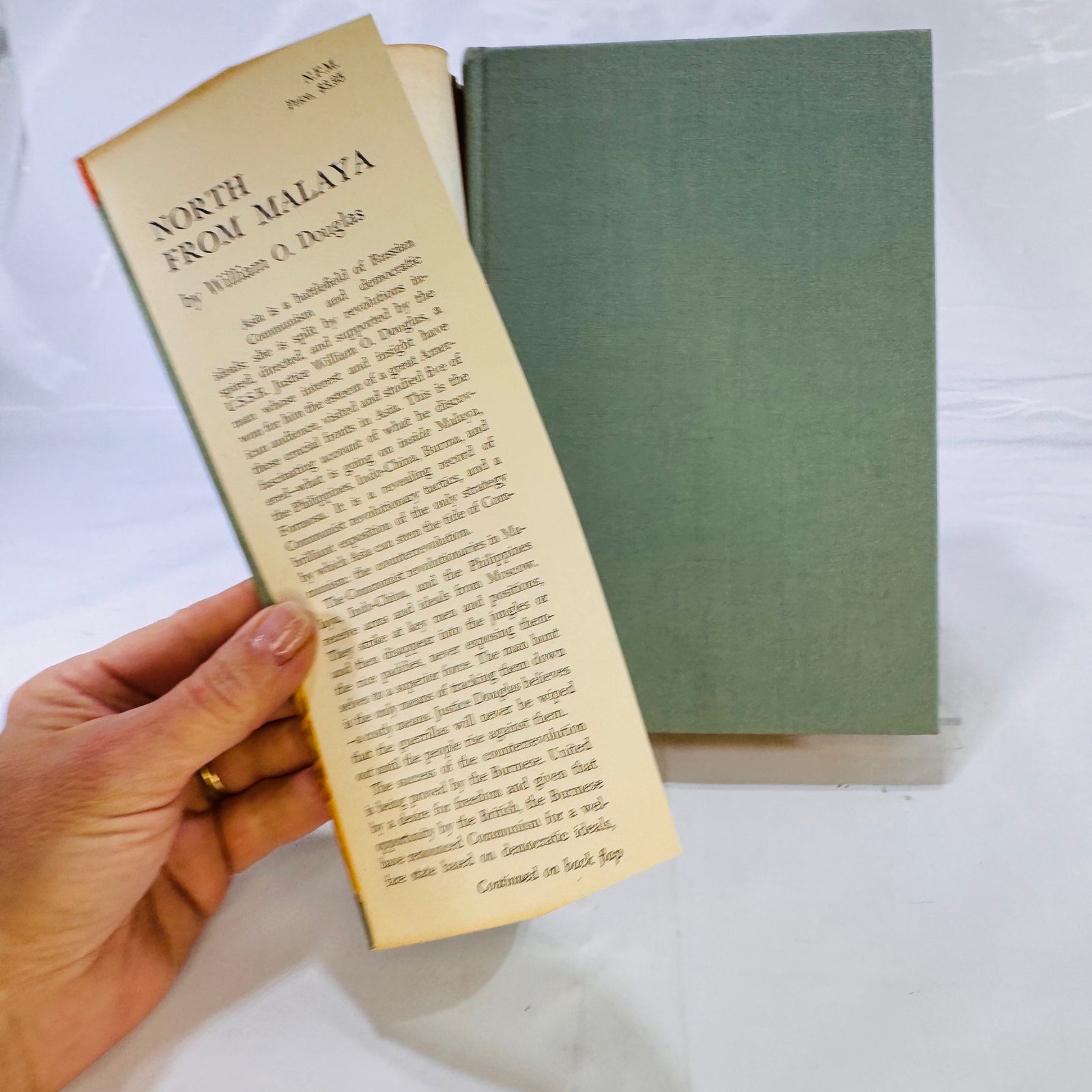 North from Malaya by William O. Douglas (1952), Hardcover with Dust Jacket