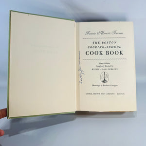Vintage Fannie Farmer Boston Cooking-School Cook Book Ninth Edition 1951 Hardcover