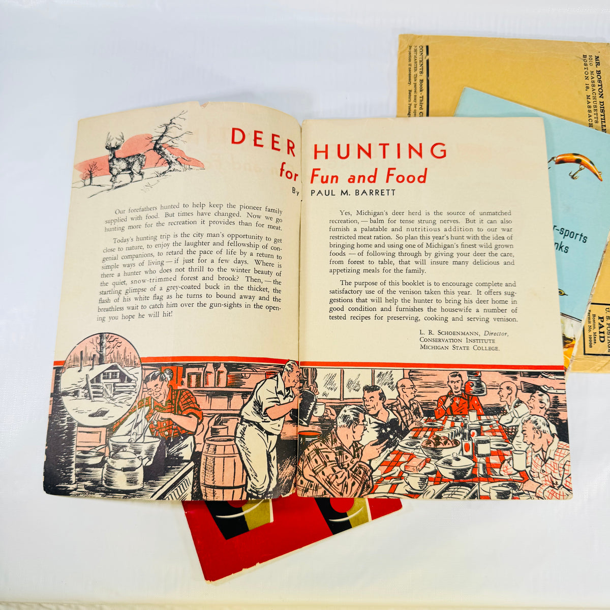 Venison from Forest to Table 1943 + Fine Cocktails Made Easy + Southern Comfort 32 Drinks Lot