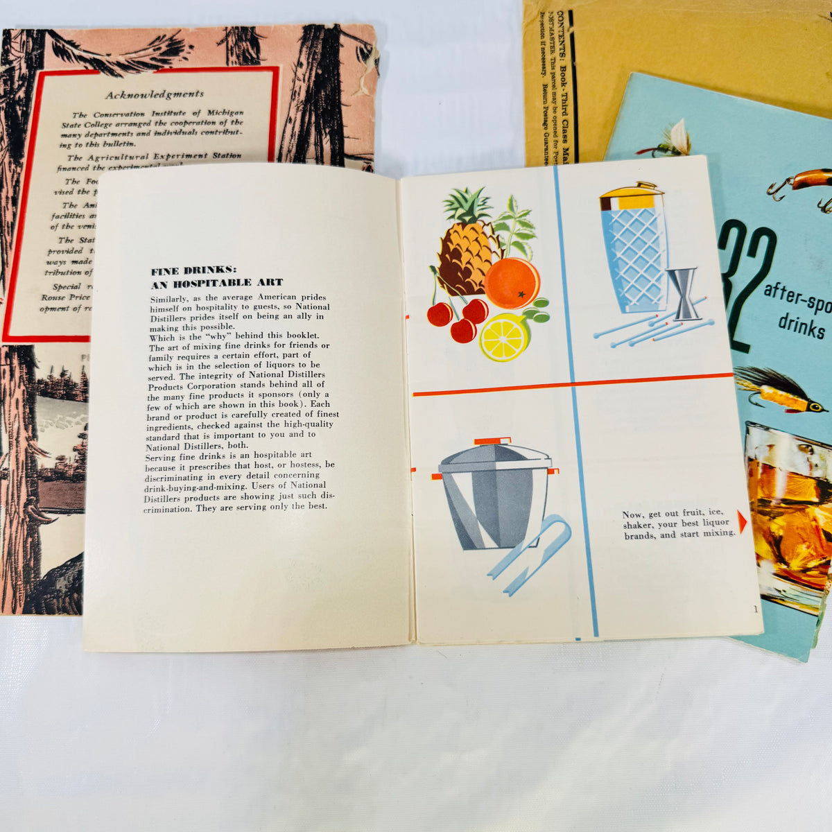 Venison from Forest to Table 1943 + Fine Cocktails Made Easy + Southern Comfort 32 Drinks Lot