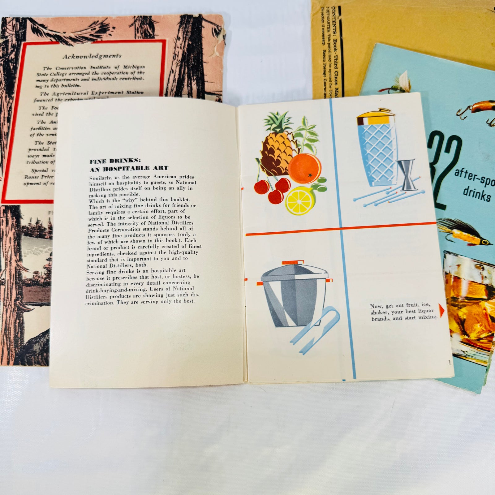 Venison from Forest to Table 1943 + Fine Cocktails Made Easy + Southern Comfort 32 Drinks Lot